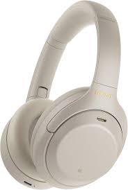 Sony Wh-1000Xm4 Wireless Noise Cancelling Bluetooth Over-Ear Headphones With Speak To Chat Function And Mic For Phone Call, silver.